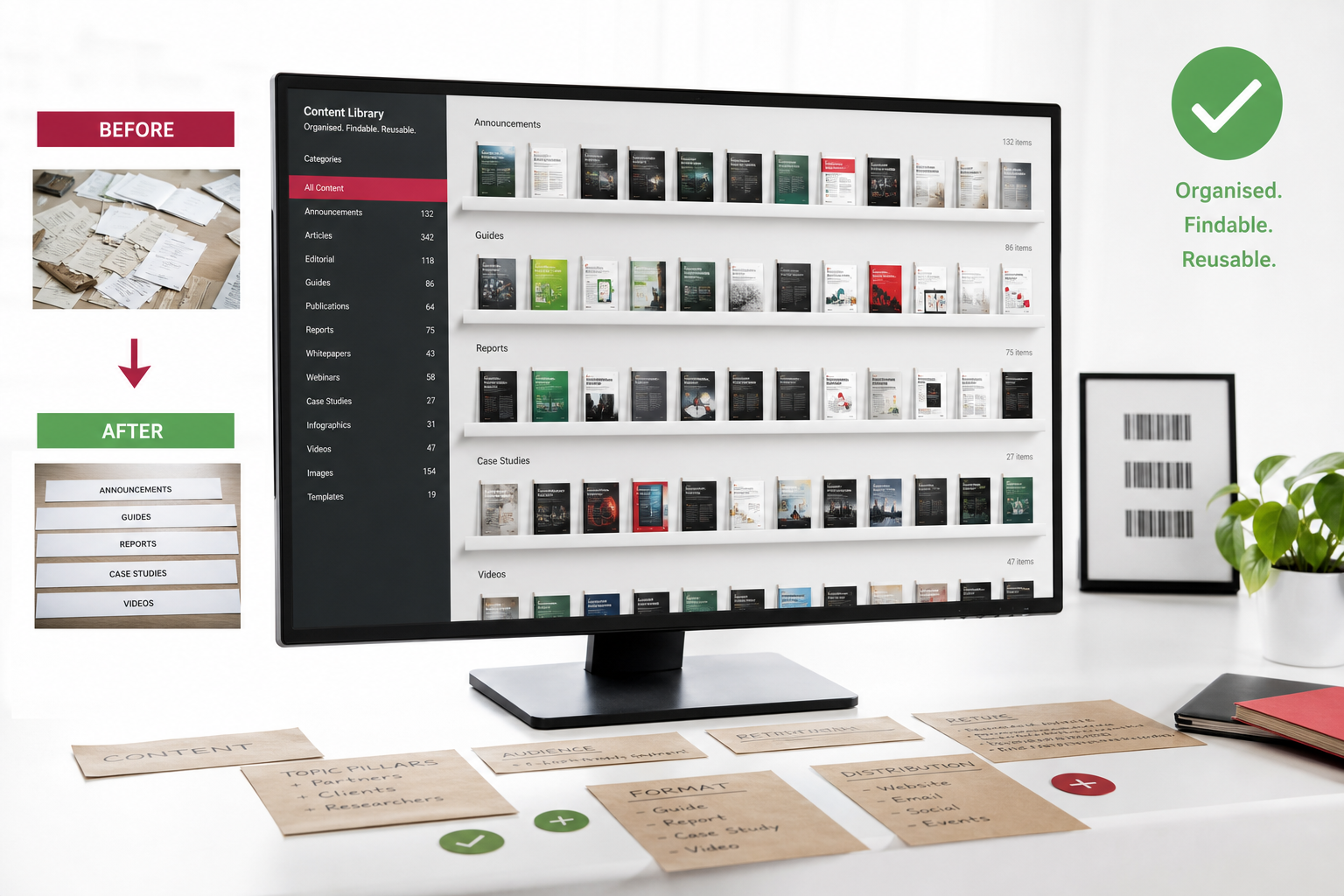 Featured digital publishing CMS category arrangement