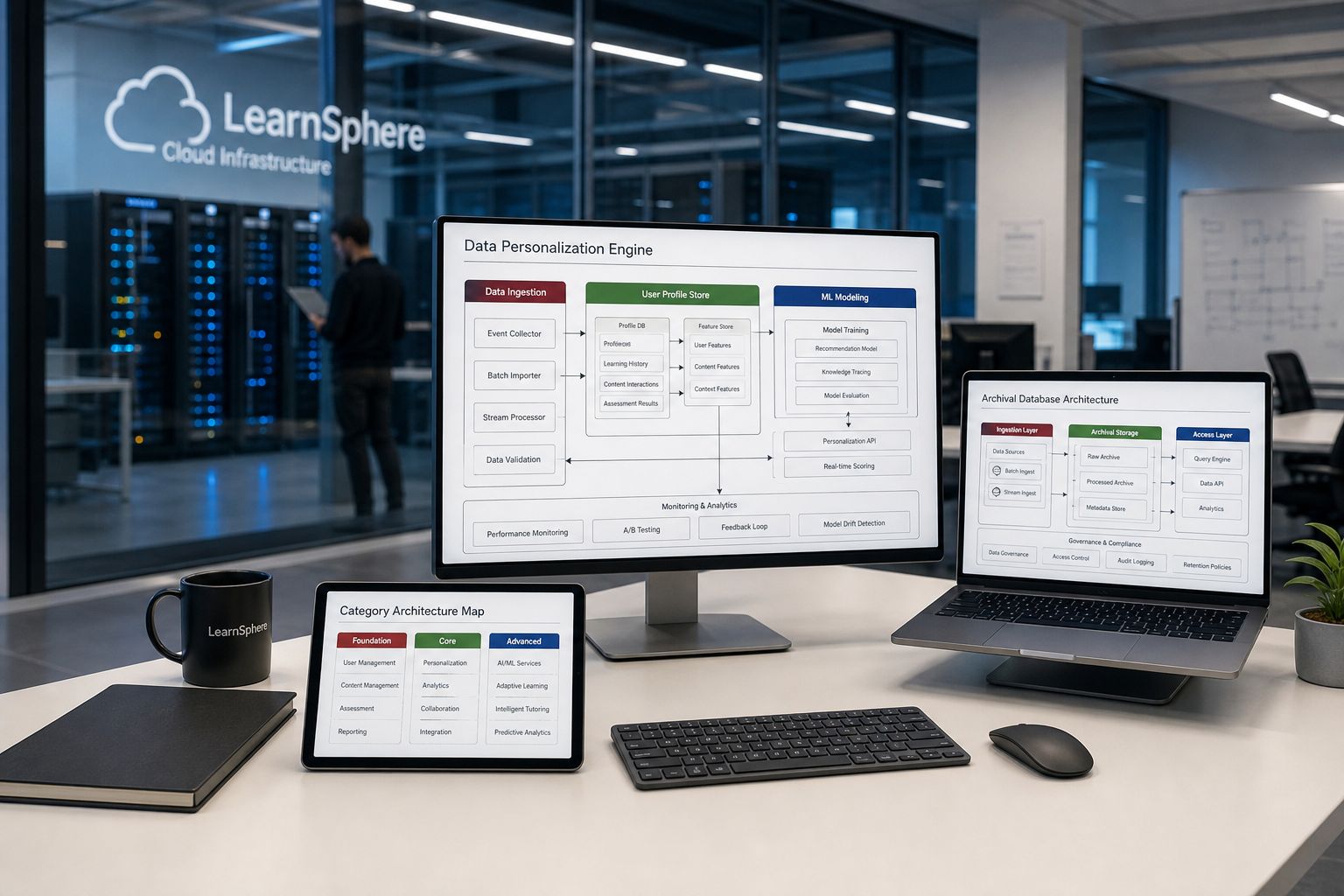 Cloud media architecture and hosting aisle